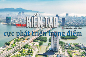 Thành phố Đà Nẵng nhìn từ trên cao. (Ảnh: PHAN HẢI TÙNG LÂM)