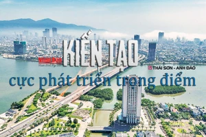 Thành phố Đà Nẵng nhìn từ trên cao. (Ảnh: PHAN HẢI TÙNG LÂM)