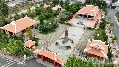 Toàn cảnh Di tích lịch sử-văn hóa cấp quốc gia đền thờ Nguyễn Hữu Cảnh, tại phường Hiệp Hòa, thành phố Biên Hòa.