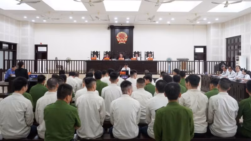 Quang cảnh phiên tòa. (Ảnh: AD)