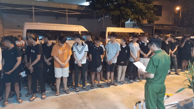 Công an thành phố Đà Nẵng khởi tố 35 đối tượng liên quan đến hành vi "Gây rối trật tự công cộng". (Ảnh: Công an cung cấp)