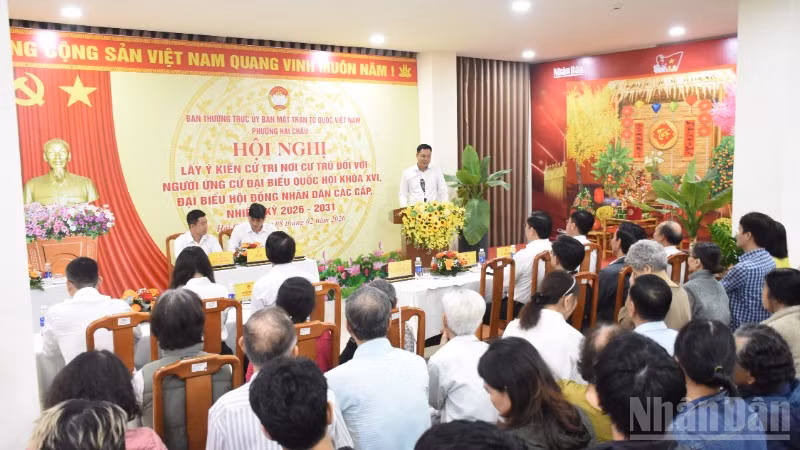 Đồng chí Lê Ngọc Quang phát biểu tại hội nghị. (Ảnh: ANH ĐÀO)