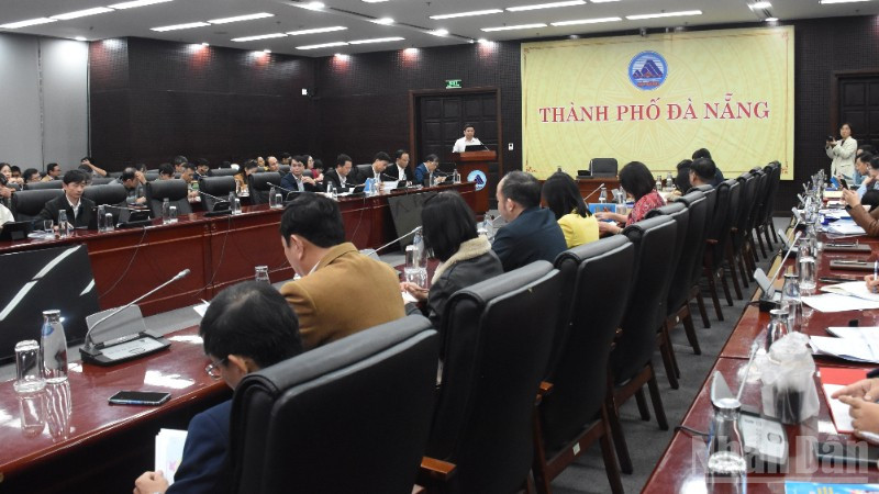 Quang cảnh Hội nghị tập huấn tổ chức, hoạt động của các Ban bầu cử đại biểu Quốc hội khóa XVI và các Ban bầu cử đại biểu Hội đồng nhân dân thành phố Đà Nẵng khóa XI, nhiệm kỳ 2026-2031. (Ảnh: ANH ĐÀO)