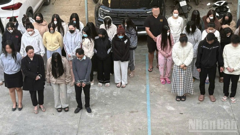 Cơ quan điều tra triệu tập nhiều đối tượng liên quan đến 2 tụ điểm này. (Ảnh: Công an cung cấp)