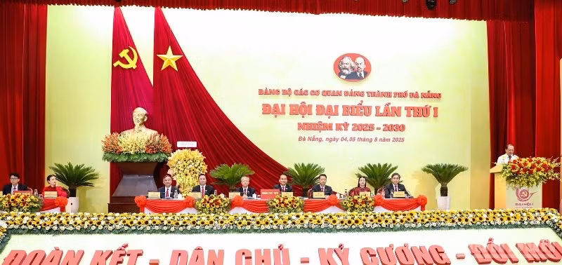 Đại hội đại biểu Đảng bộ Các cơ quan Đảng thành phố Đà Nẵng lần thứ I, nhiệm kỳ 2025 - 2030. (Ảnh: ANH ĐÀO)