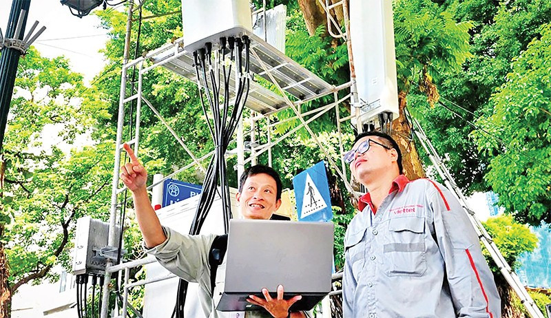 Viettel không chỉ quảng bá dịch vụ viễn thông mà còn truyền thông về sứ mệnh mang công nghệ đến mọi người, mọi nơi. Ảnh: VGP/MT