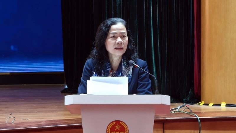 Bà Vũ Thị Mai-Chủ tịch VACPA phát biểu tại khóa tập huấn