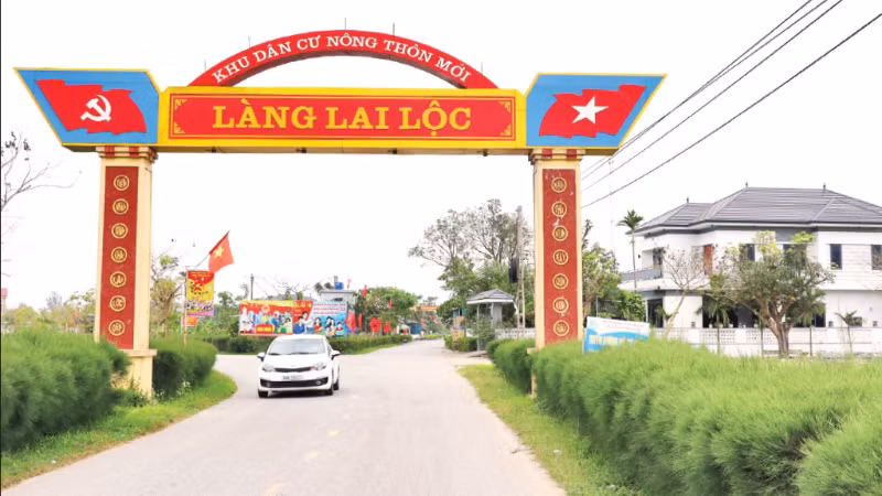 Diện mạo nông thôn mới xã Cẩm Hưng (Hà Tĩnh) ngày càng khởi sắc.