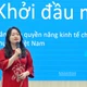 Phần chia sẻ của đại diện dự án “Khởi đầu mới” do Unilever Việt Nam và Hội Liên hiệp Phụ nữ Việt Nam phối hợp thực hiện. (Ảnh: THỦY NGUYÊN)