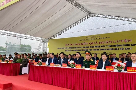 Các đại biểu tham dự buổi lễ.