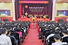 Quang cảnh kỳ họp thứ 37 Hội đồng nhân dân tỉnh Thanh Hóa khóa XVIII.