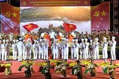 Tiết mục văn nghệ chào mừng liên hoan " Dưới cờ Đảng-Vững niềm tin".
