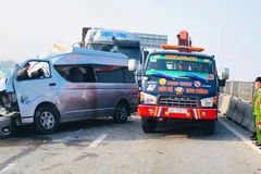 Hiện trường vụ tai nạn giao thông.