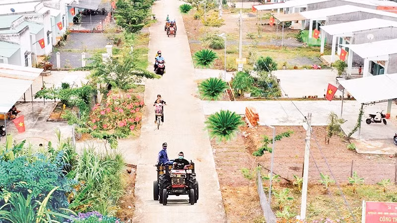 Khu dân cư liền kề chốt dân quân biên giới tại xã Thiện Hưng, tỉnh Đồng Nai. 