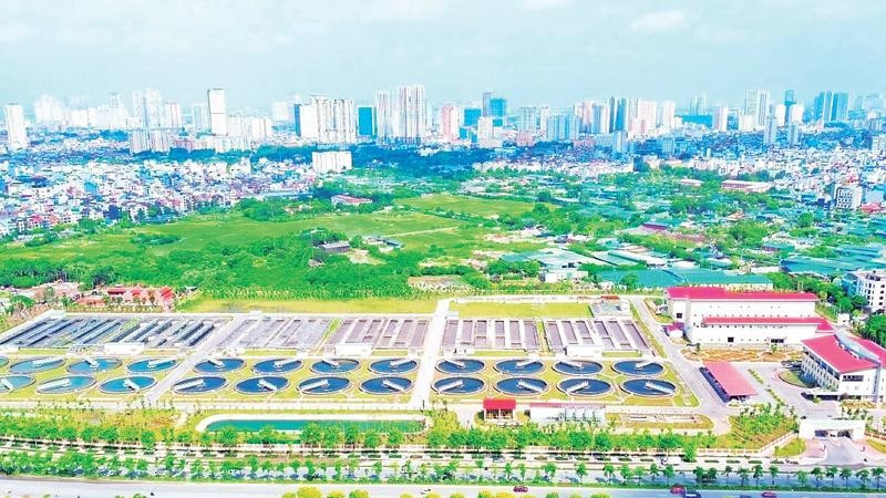 Nhà máy xử lý nước thải Yên Xá.