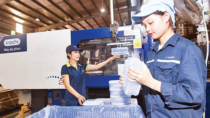 Sản xuất công nghiệp là một trong những ngành thu hút nguồn vốn FDI lớn nhất hiện nay. (Ảnh DUY LINH)