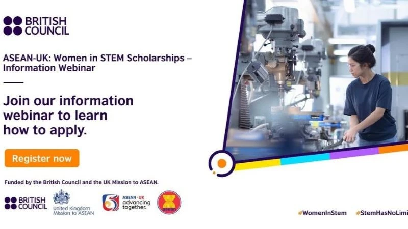 Học Bổng STEM Cho Nữ Giới ASEAN-Anh: Cơ Hội Thạc Sĩ 40.000 Bảng Năm 2026-2027