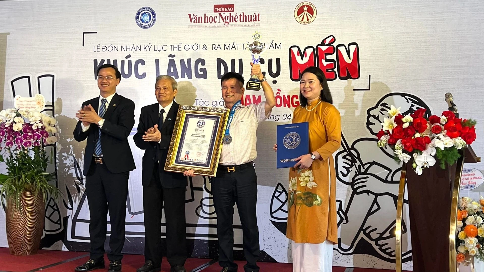 Hai Tác Phẩm Văn Học Độc Đáo Của Doanh Nhân Phạm Hồng Điệp Được Vinh Danh Kỷ Lục Thế Giới