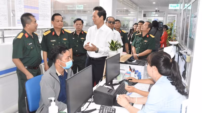 Khu Trung tâm tiêm chủng vaccine của Bệnh viện Quân y 120.