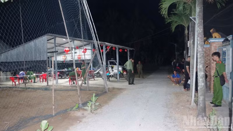 Hiện trường vụ án mạng.