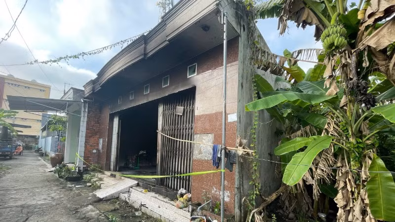 Hiện trường nơi xảy ra vụ án. 