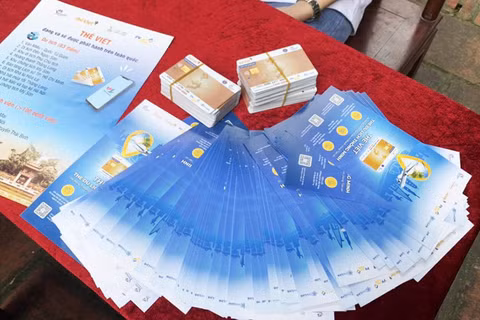 Thẻ Việt - thẻ du lịch thông minh là một trong những giải pháp được Cục Du lịch Quốc gia Việt Nam phổ biến triển khai tới các địa phương trong quá trình chuyển đổi số ngành du lịch. (Ảnh: TITC)