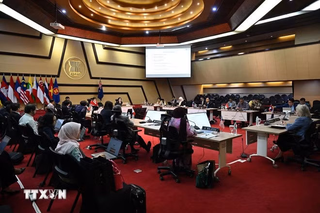 Cuộc họp lần thứ 13 Ủy ban Hợp tác chung ASEAN-New Zealand. (Ảnh: TTXVN phát)