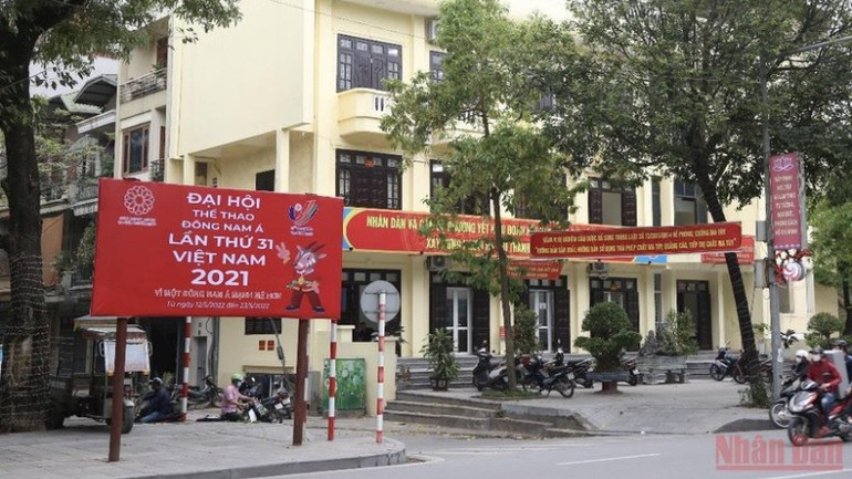 Một biển quảng cáo SEA Games 31 trên đường phố Hà Nội trong dịp thành phố đăng cai tổ chức. image-5.jpg