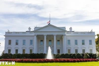 Nhà trắng tại Washington, D.C., Mỹ. (Ảnh: THX/TTXVN)
