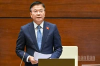 Phó Thủ tướng Chính phủ Lê Thành Long phát biểu giải trình, làm rõ các nội dung đại biểu Quốc hội nêu tại phiên thảo luận. (Ảnh: THỦY NGUYÊN)