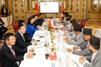 Quang cảnh hội đàm. (Ảnh: TTXVN)