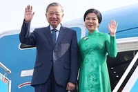 Tổng Bí thư Tô Lâm và Phu nhân. (Ảnh: TTXVN)