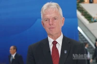 Đại sứ phụ trách các vấn đề an ninh mạng, Trưởng đoàn Hà Lan tham dự Lễ mở ký Công ước Hà Nội Ernst Noorman. (Ảnh: TRUNG HƯNG)