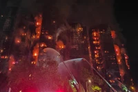 Hiện trường vụ cháy. (Ảnh: Xinhua)