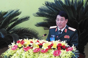 Đại tướng Lương Cường phát biểu ý kiến chỉ đạo tại Đại hội.