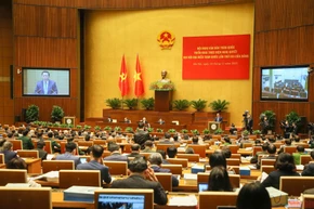 Quang cảnh hội nghị tại hội trường Diên Hồng. (Ảnh: ĐĂNG KHOA)