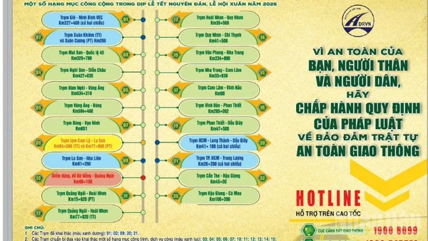 Cục Đường bộ Việt Nam in 23.000 tờ rơi tuyên truyền an toàn giao thông, nâng cao ý thức người dân khi lưu thông trên cao tốc.