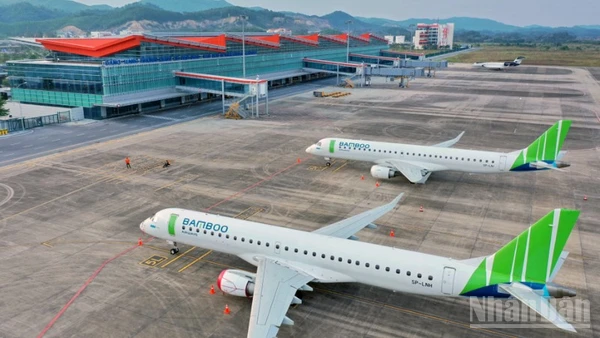 Ảnh minh họa: Cảng hàng không quốc tế Vân Đồn.