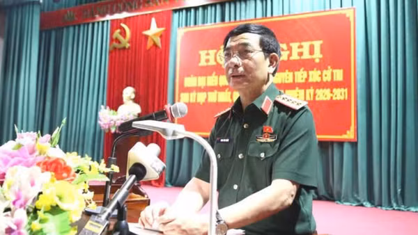 Phó Thủ tướng Chính phủ, Bộ trưởng Quốc phòng Phan Văn Giang phát biểu tại hội nghị. (Ảnh: DUY ĐỨC).