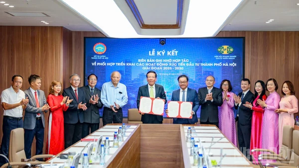 Sở Tài chính thành phố Hà Nội và Hiệp hội Doanh nghiệp đầu tư nước ngoài (VAFIE) chính thức ký kết Biên bản ghi nhớ hợp tác phối hợp triển khai các hoạt động xúc tiến đầu tư giai đoạn 2025-2030.
