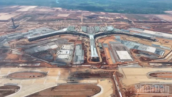 Công trường thi công Cảng hàng không quốc tế Long Thành là 1 trong 198 công trình dự kiến khánh thành ngày 19/12.