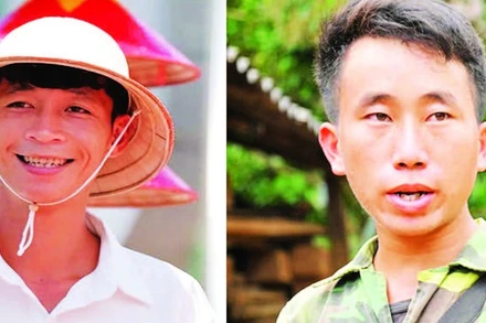 Từ trái qua: Hà Văn Sáng và Mùa A Thi. (Ảnh: Trung ương Hội Liên hiệp Thanh niên Việt Nam cung cấp)