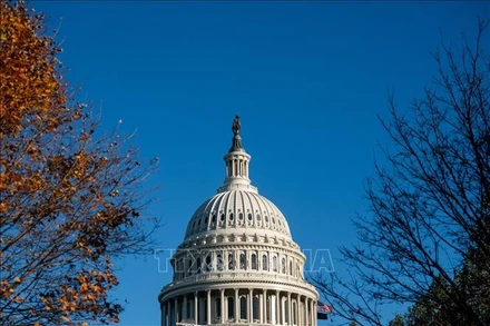 Tòa nhà Quốc hội Mỹ tại Washington, D.C. (Ảnh: THX/TTXVN)