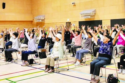 Hoạt động giao lưu dành cho người cao tuổi tại tỉnh Saitama, Nhật Bản.