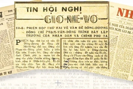 Những trang báo, tấm ảnh sống mãi từ Geneva 1954