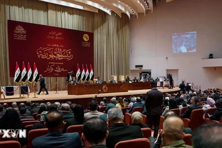 Quang cảnh một phiên họp Quốc hội Iraq ở thủ đô Baghdad. (Ảnh: THX/TTXVN)