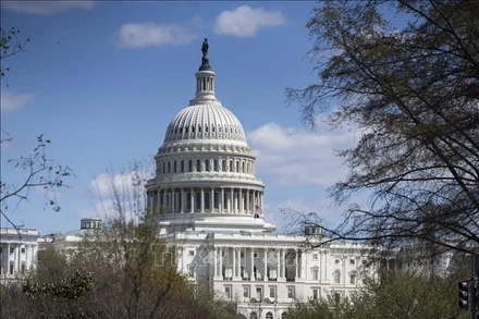 Tòa nhà Quốc hội Mỹ tại Washington, D.C. (Ảnh: THX/TTXVN)