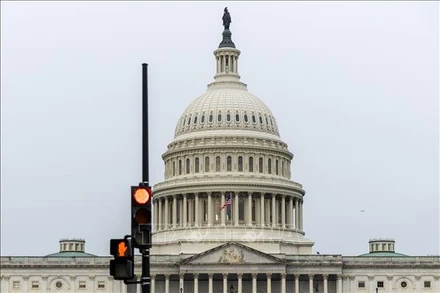 Tòa nhà Quốc hội Mỹ ở Washington D.C. (Ảnh: THX/TTXVN)
