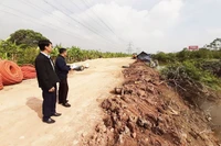 Đơn vị thi công đường giao thông đã xâm phạm hệ thống tưới tiêu tại thị xã Từ Sơn (Bắc Ninh).