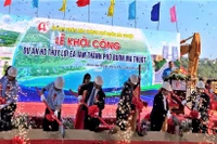 Lãnh đạo tỉnh Đắk Lắk và thành phố Buôn Ma Thuột động thổ khởi công Hồ thủy lợi Ea Tam.